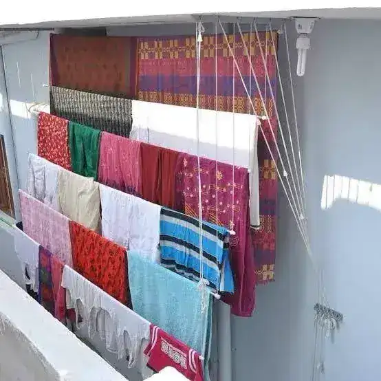 Cloth Hangers installation in Chennai โ cloth hangers service by Feather Guard Safety Nets, photo 1