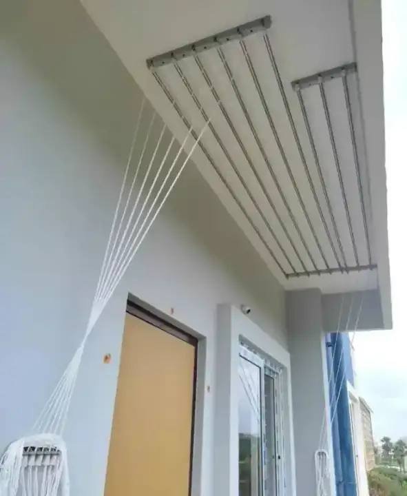 Cloth Hangers installation in Chennai โ cloth hangers service by Feather Guard Safety Nets, photo 4