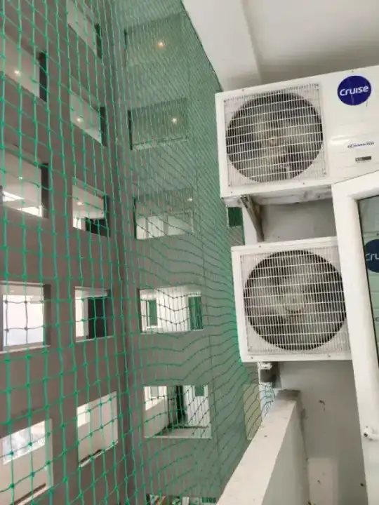 Duct area pigeon net with AC unit protection Chennai