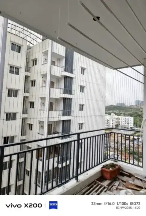 Invisible grill installation for apartment balcony in Chennai