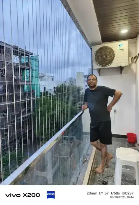 Invisible Grills installation in Chennai โ invisible grills service by Feather Guard Safety Nets, photo 3